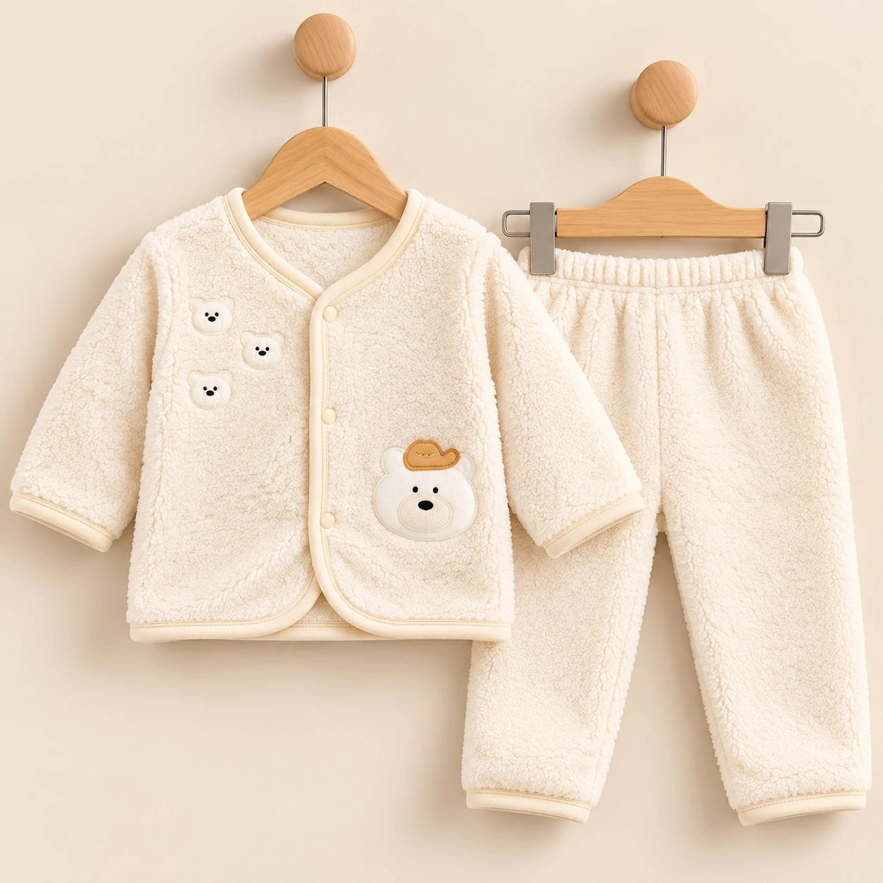 Winter Fur 2 pc baby suits