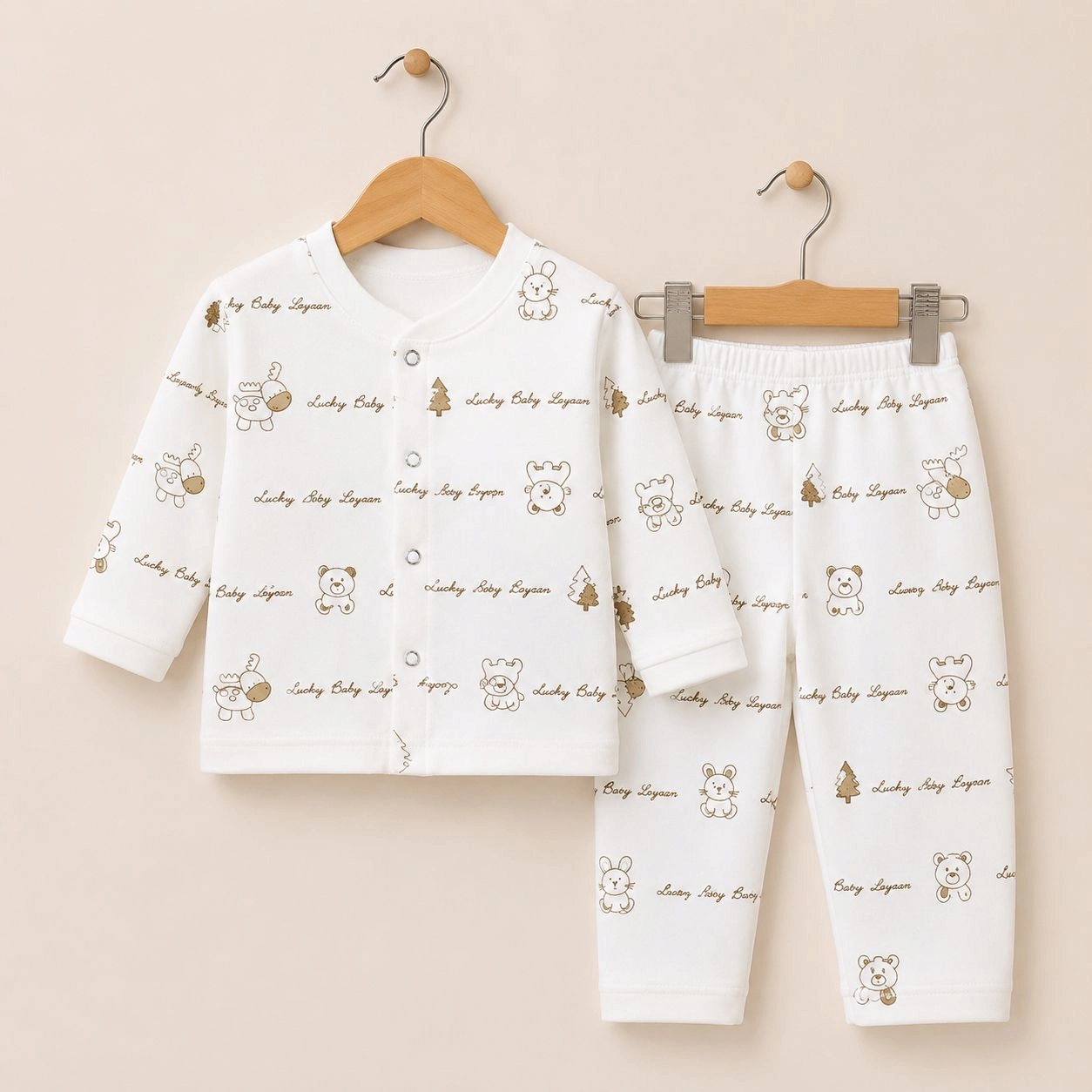 Winter Fleece 2 pc baby suits(0-3 months)