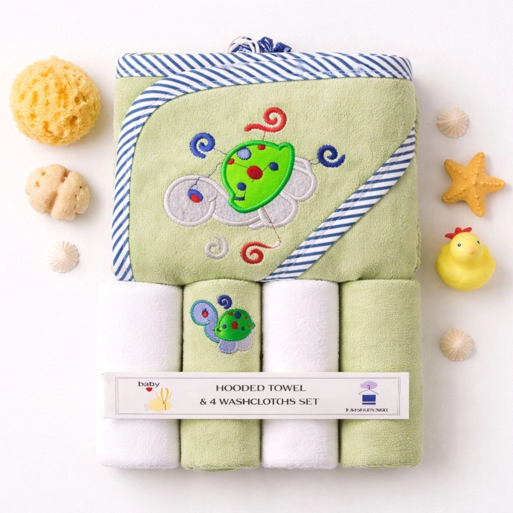 Lilsoft 5-Piece Baby Towel Set S