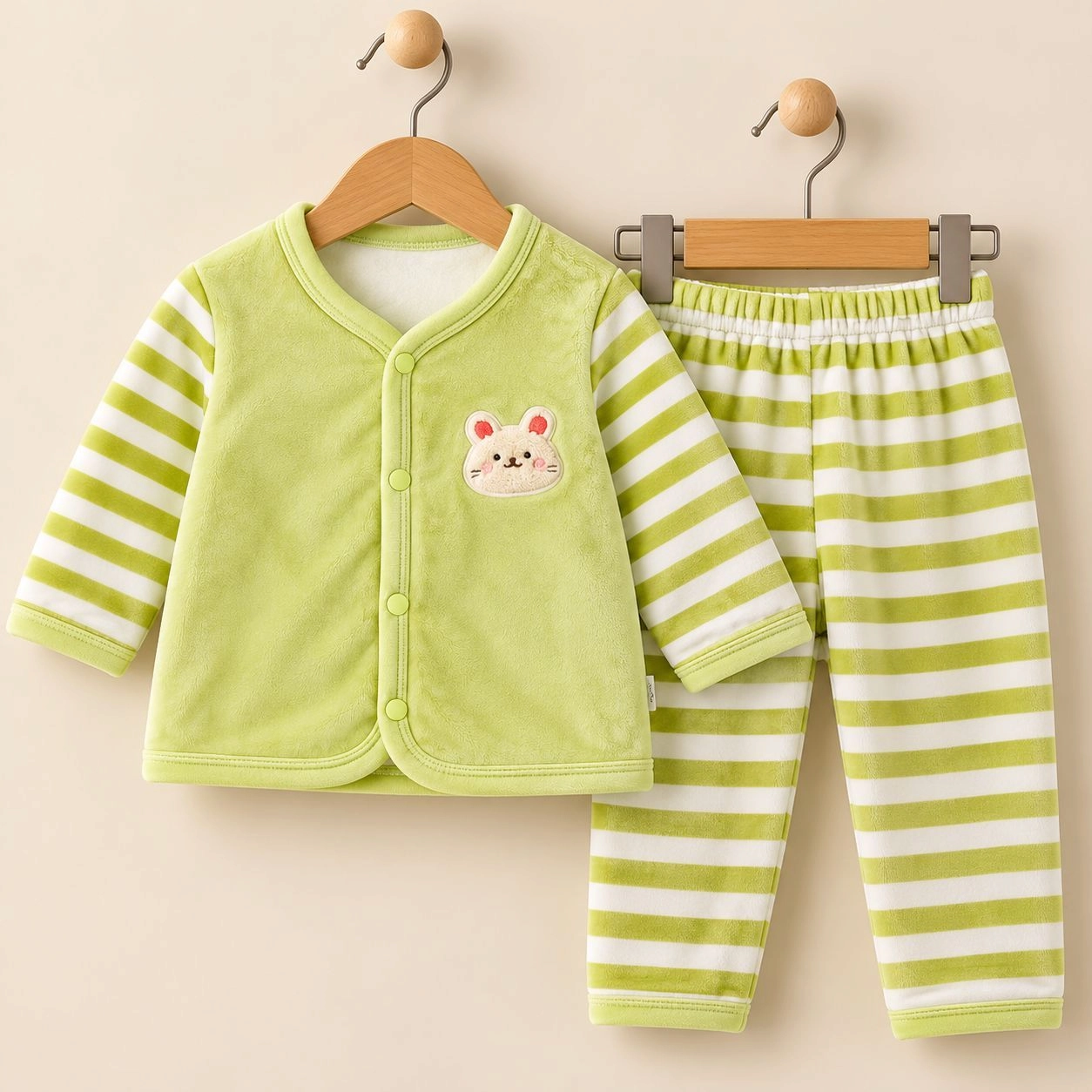Imported velvet 2 pc baby suits