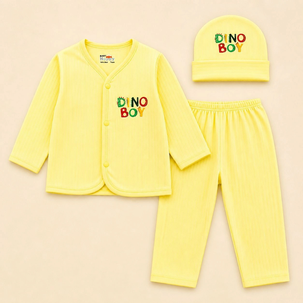 Baby Pajama Suit with Cap LC(yellow)