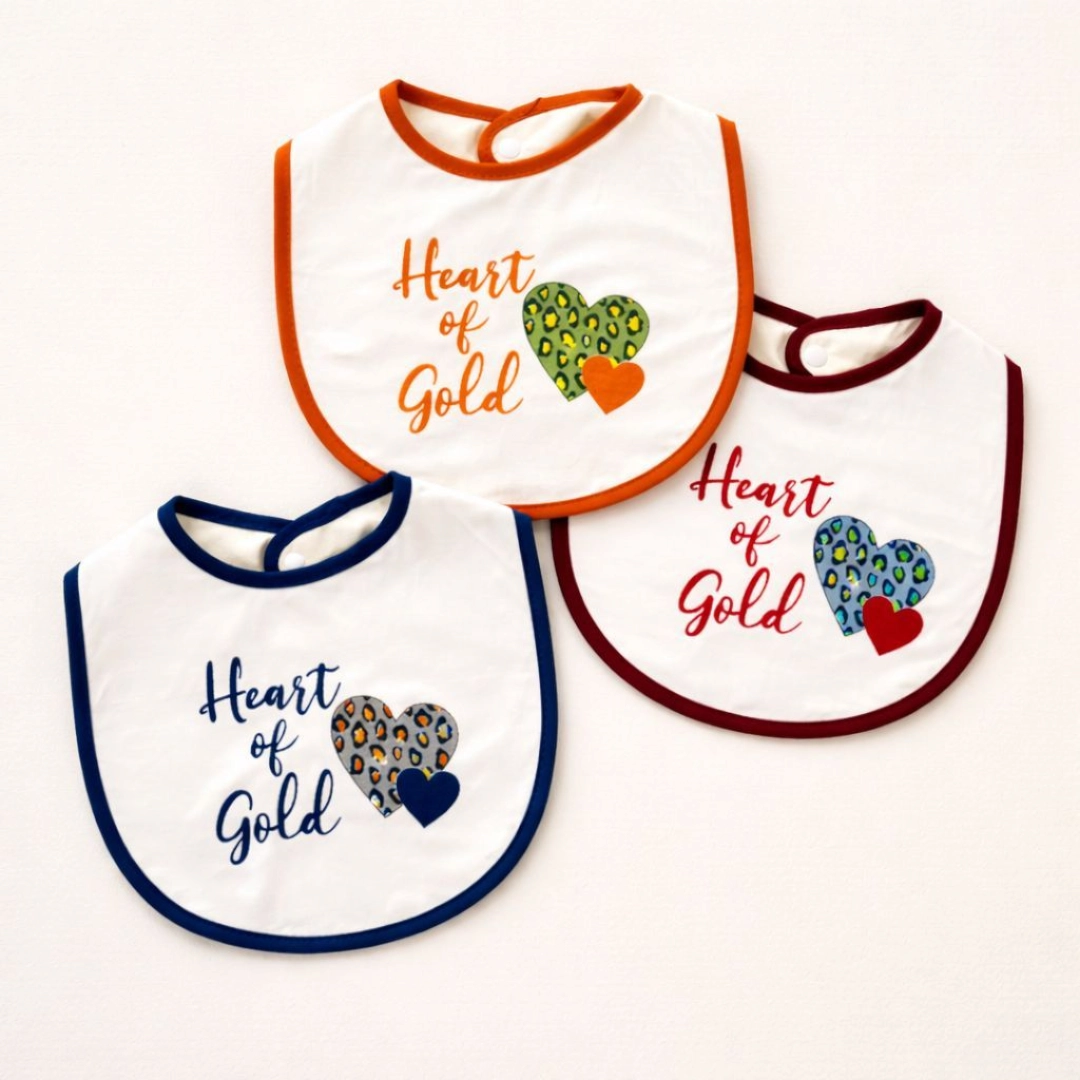 Set of 3 beautifully crafted bibs