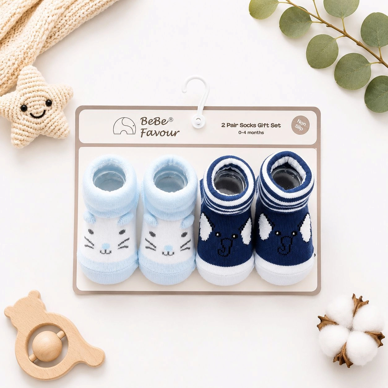AIFEIER Branded Pack of 2 Socks Botties