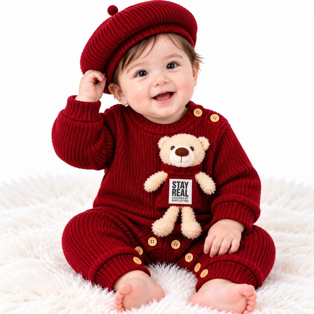 Imported Woolen Baby Rompers