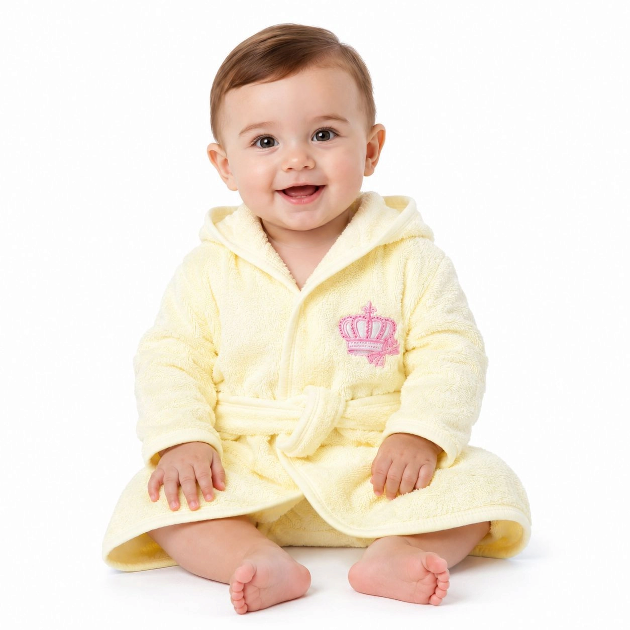 Premium Baby Hooded Bath Gown Collection(yellow) 🛁✨