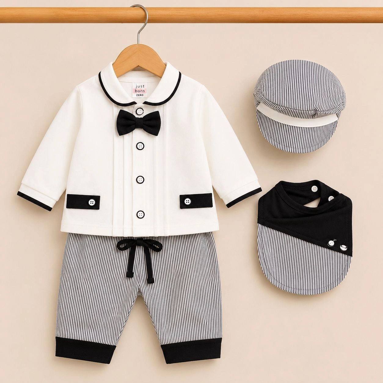 ✨ Just Born 4-Piece Baby Dress Set(0-3 month)✨
