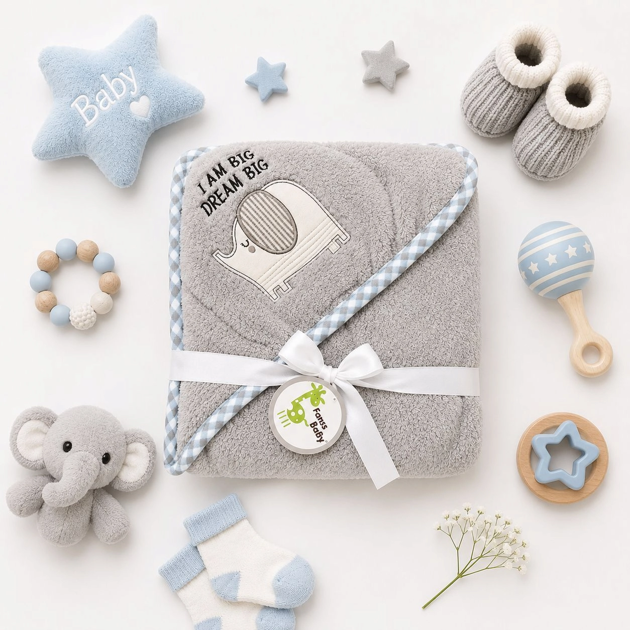 Baby Hooded Fleece Wrapping Sheets