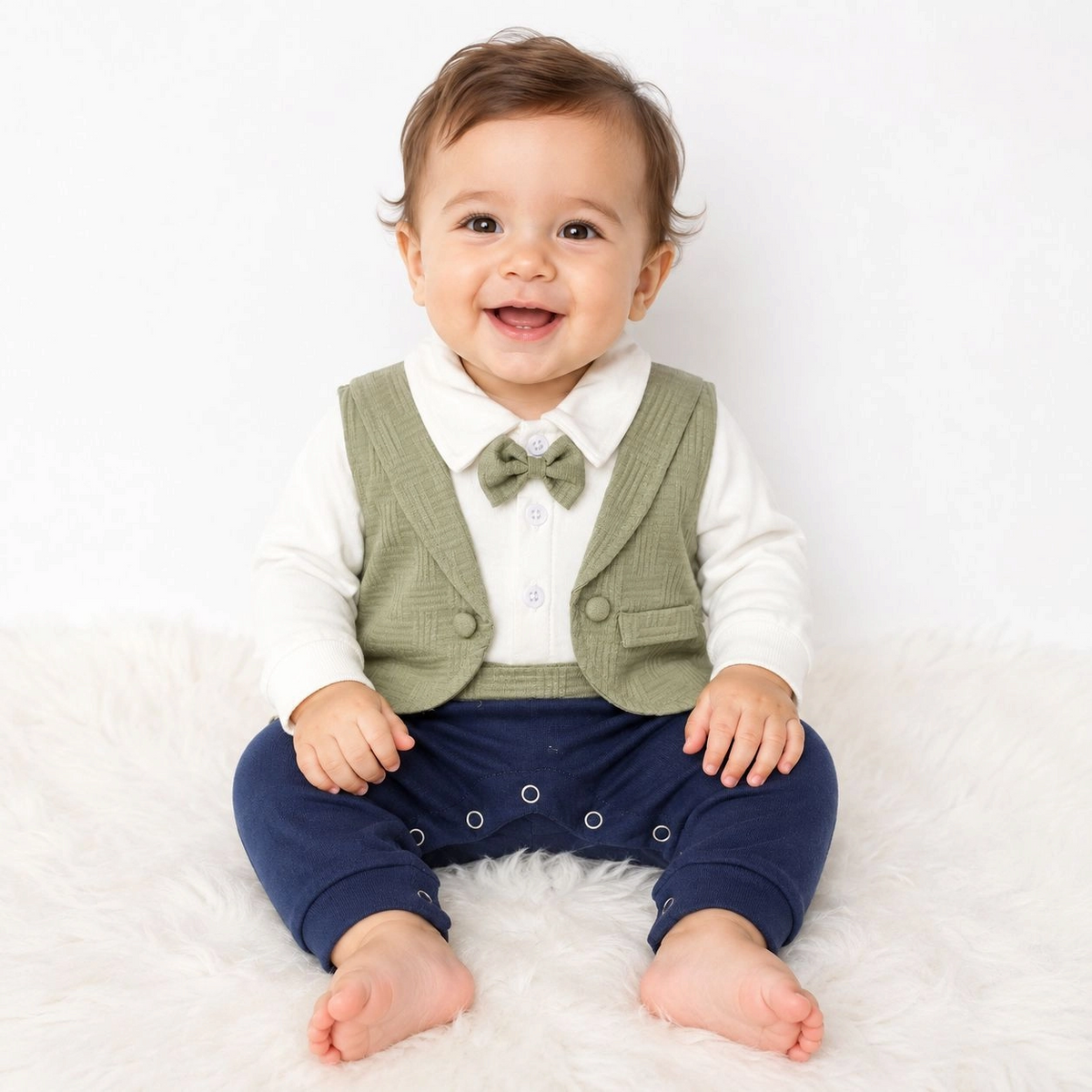 MC Premium Tux Baby Rompers Collection