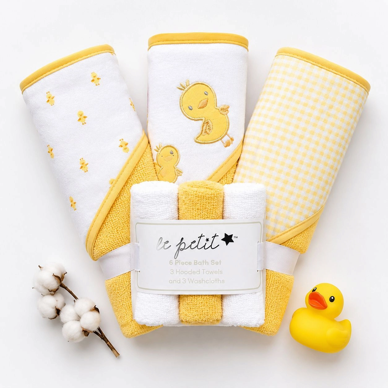 Soft & Premium Baby Hooded Towel Set
