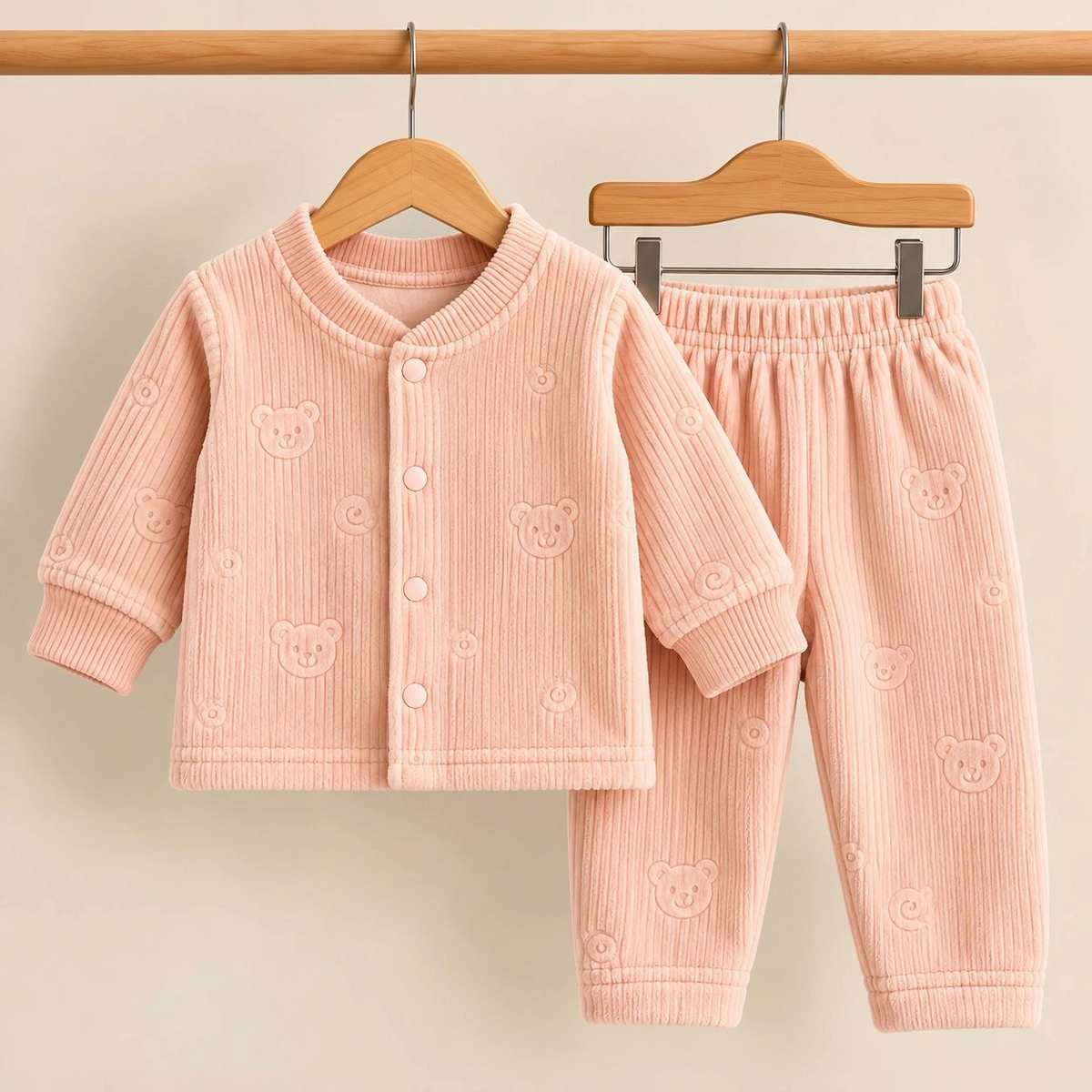 Winter Velvet 2 pc baby suits(0-3 months)