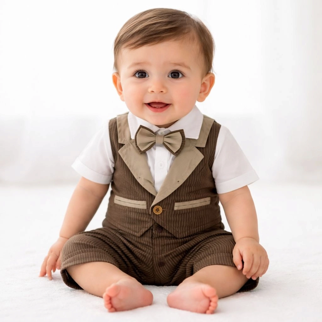 Baby Fit Rompers Range Tuxedo(Br)