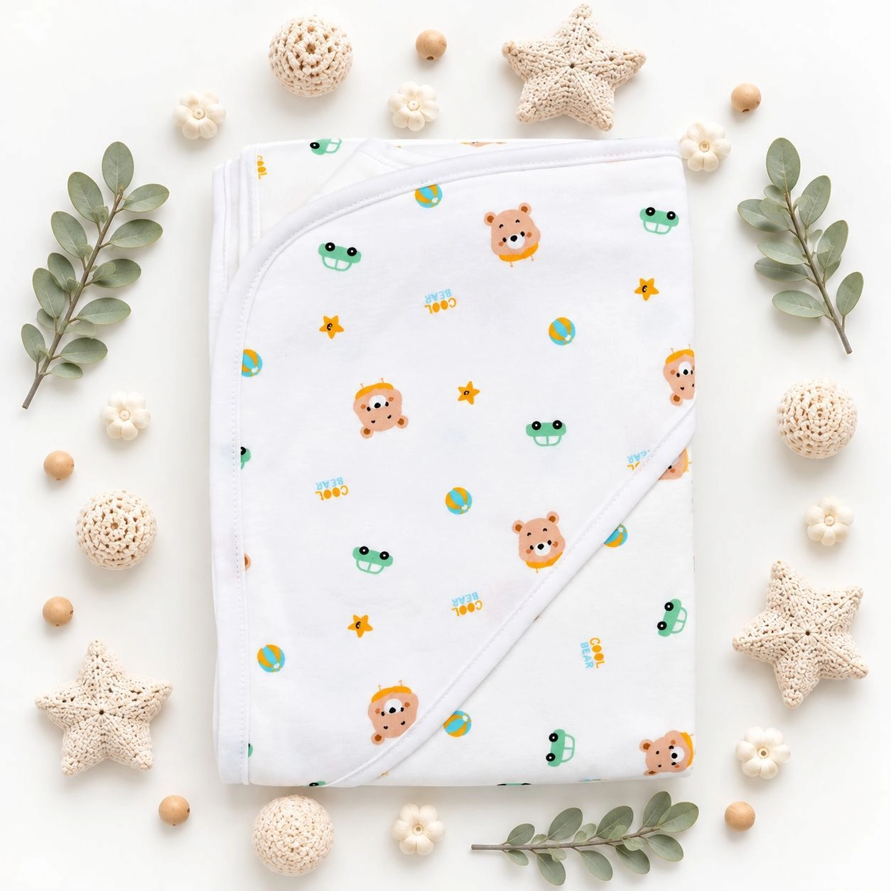 Baby Hooded Fleece Wrapping Sheets