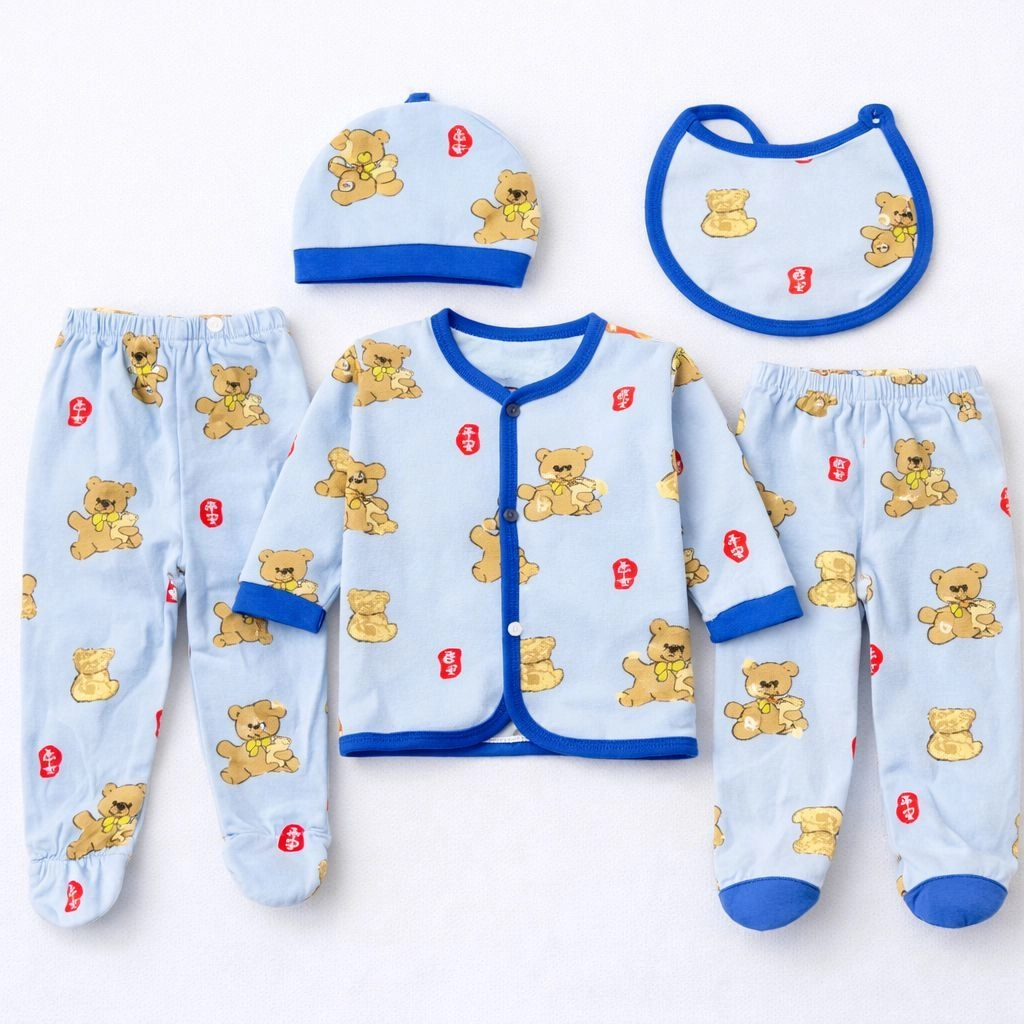 Baby 5 Pcs Starter Set Dresses Blended