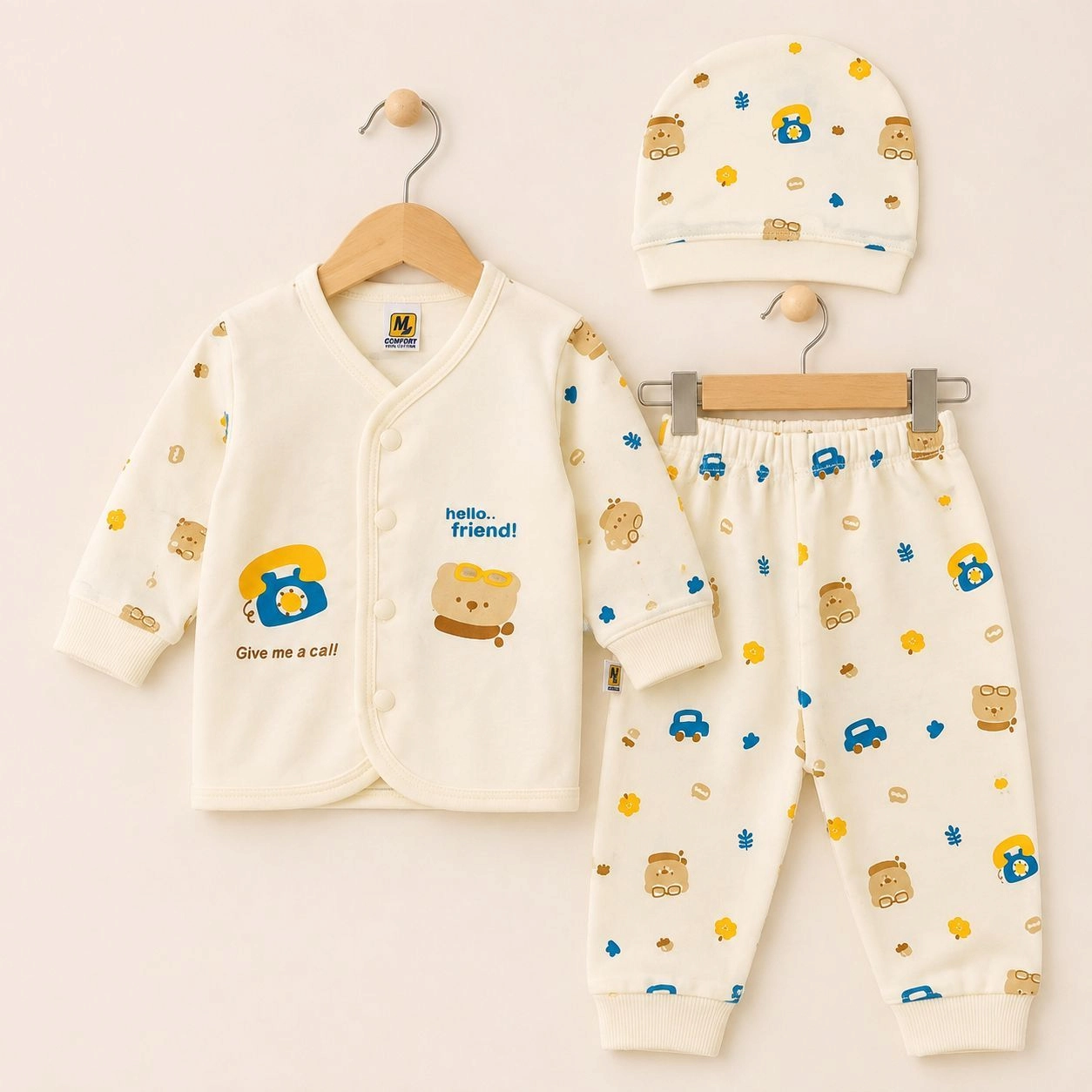 Baby Pajama Suit with Cap SK(0-3 months)