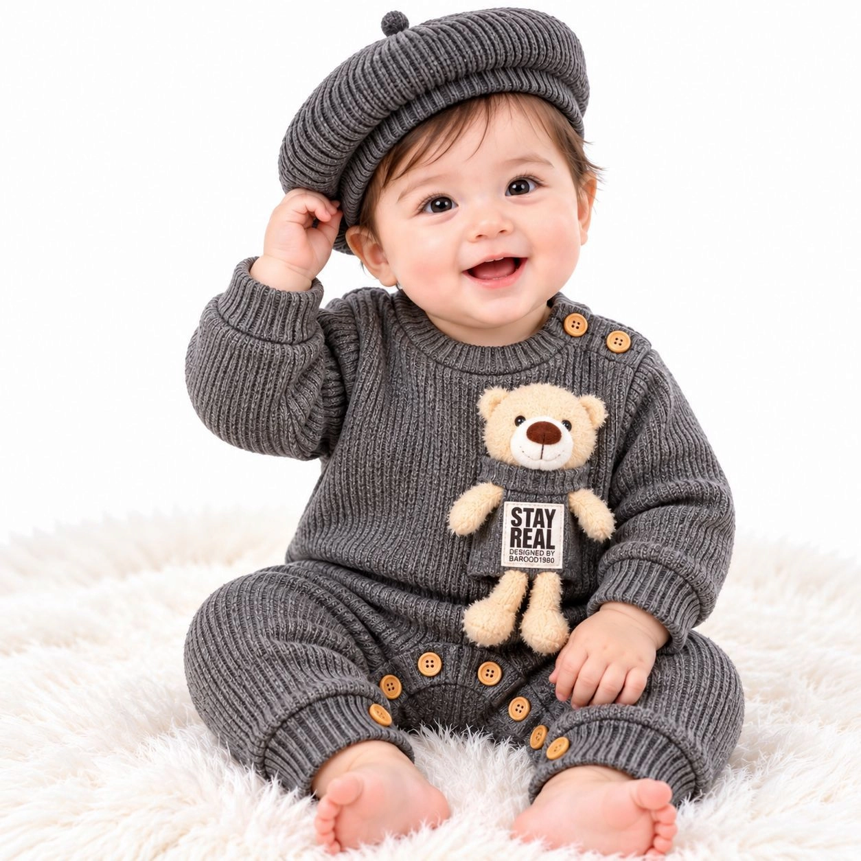 Imported Woolen Baby Rompers