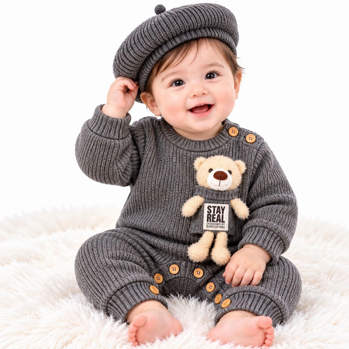 Imported Woolen Baby Rompers