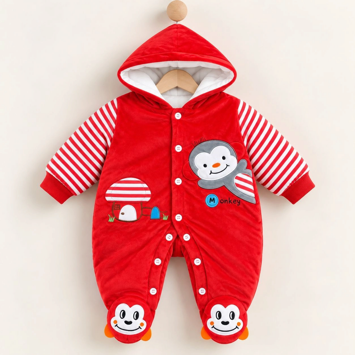 Baby Quilted Foaming Winter Rompers – Cozy & Stylish