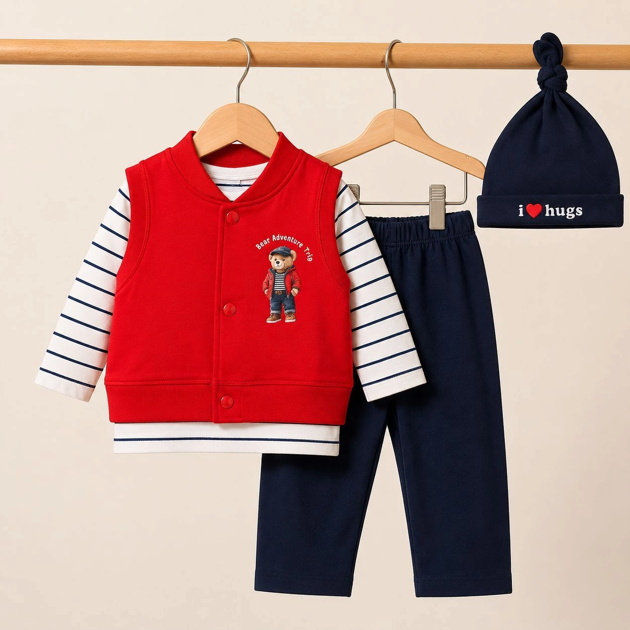 Baby Pajama Suit with Cap SK(0-3 months)