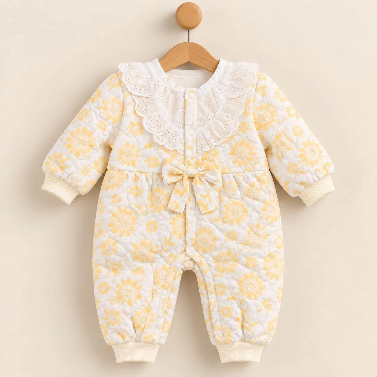 Baby Quilted Foaming Winter Rompers – Cozy & Stylish