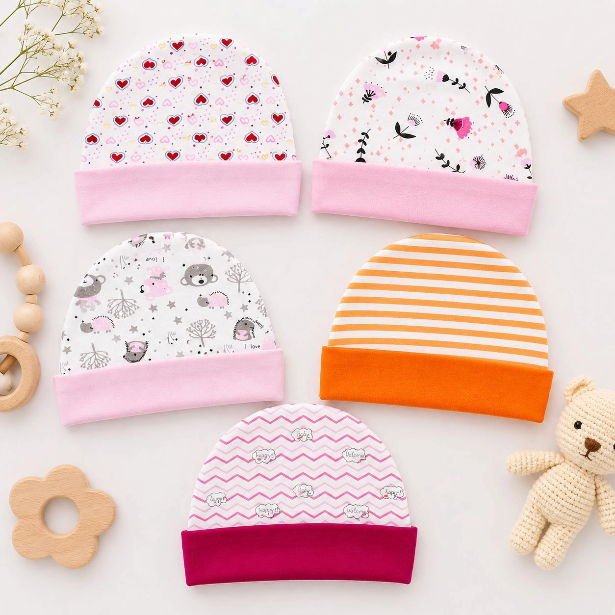 Baby Caps Set of 5