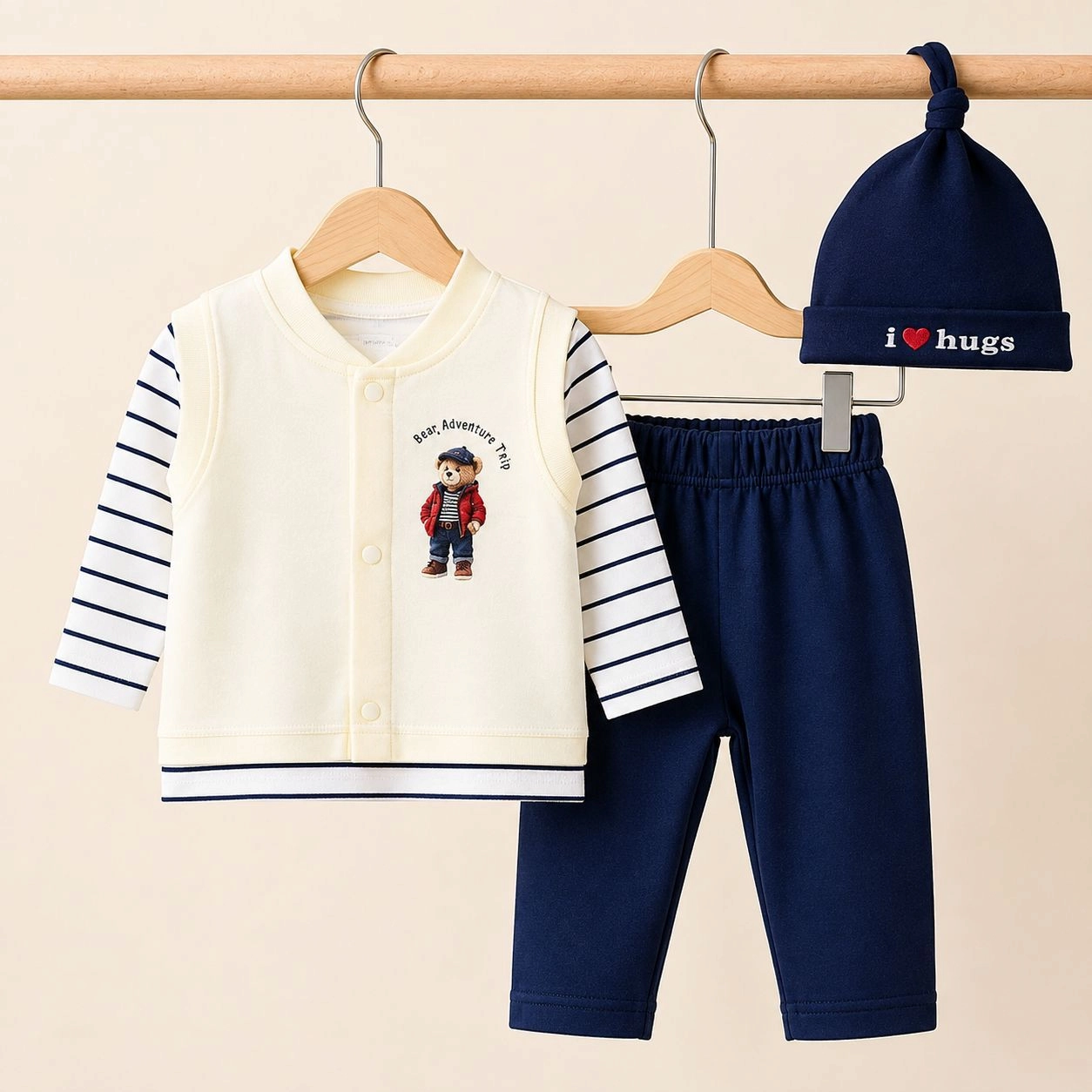 Baby Pajama Suit with Cap SK(0-3 months)