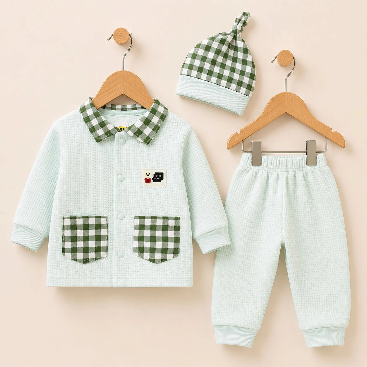 Baby Pajama Suit with Cap Bstep(0-3 months)