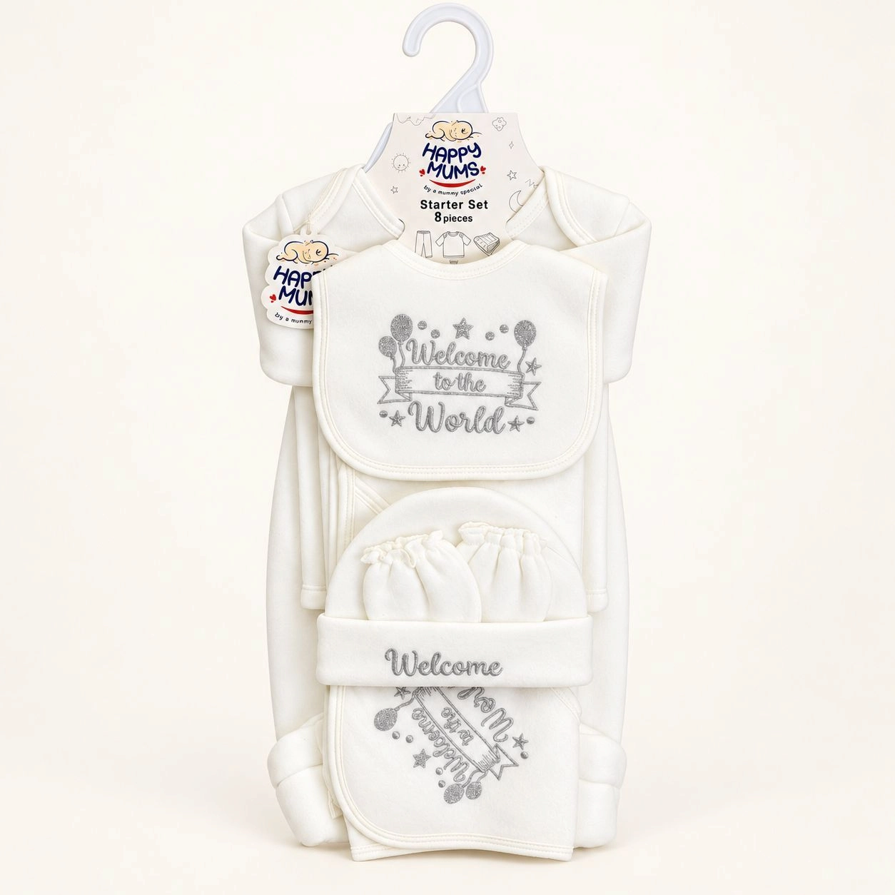 8 Pcs Winter Fleece Baby Starter Set – Warm & Cozy
