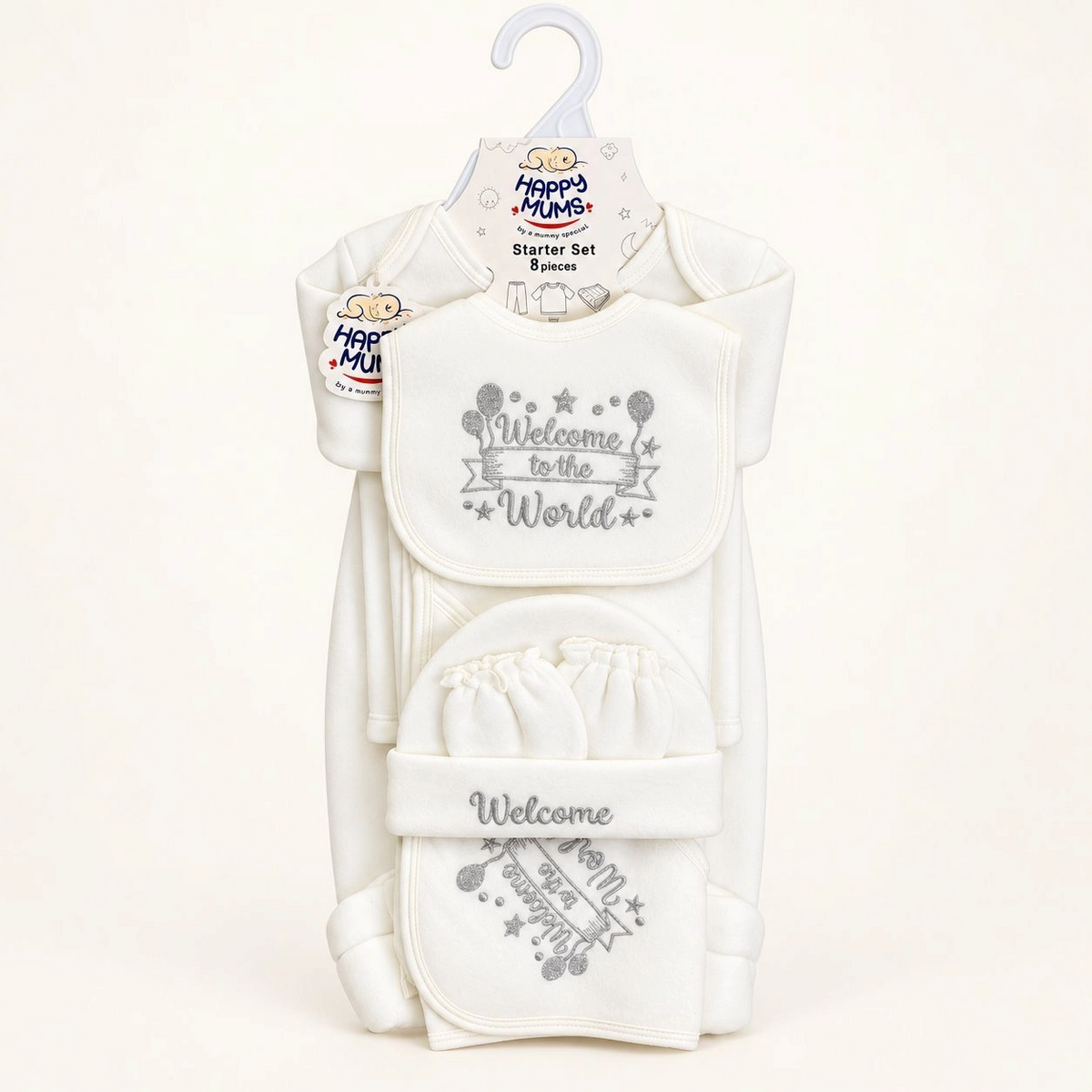 8 Pcs Winter Fleece Baby Starter Set – Warm & Cozy