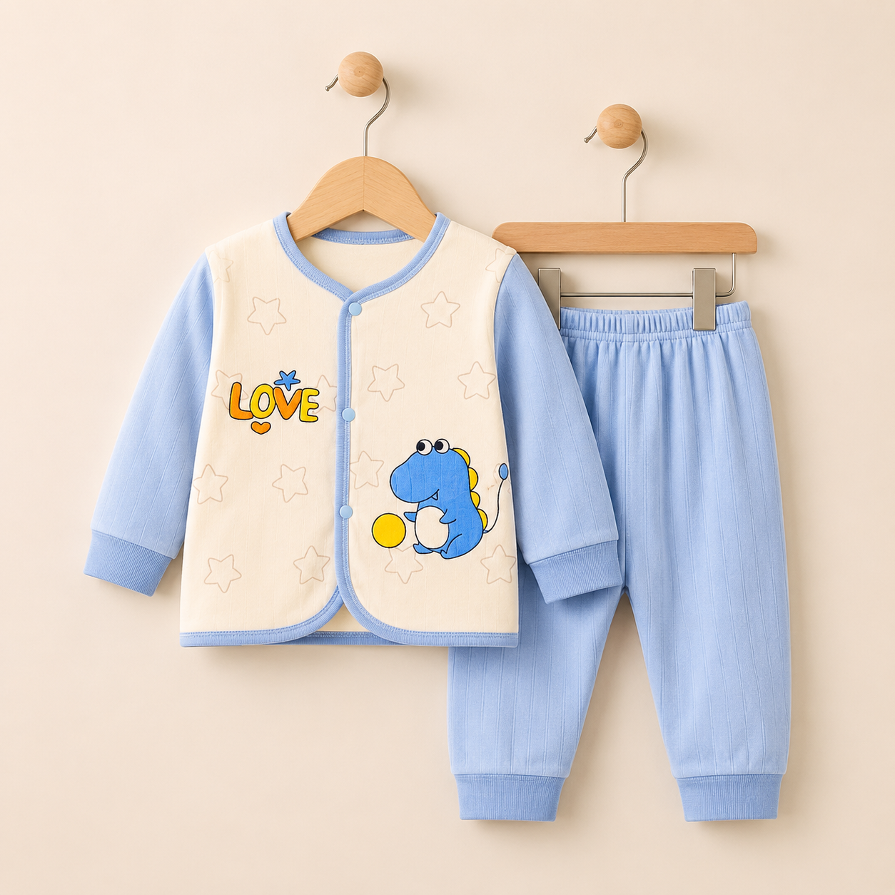 Winter Fleece 2 pc baby suits(0-3 months)