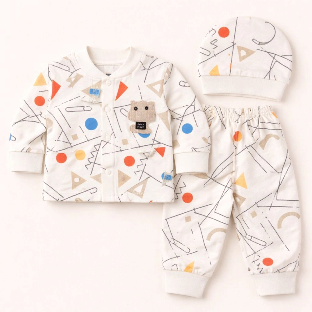 Baby Pajama Suit with Cap(0-3 months)