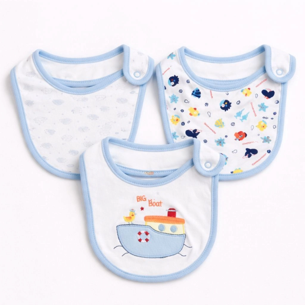 Set of 3 Baby Bibs Collection