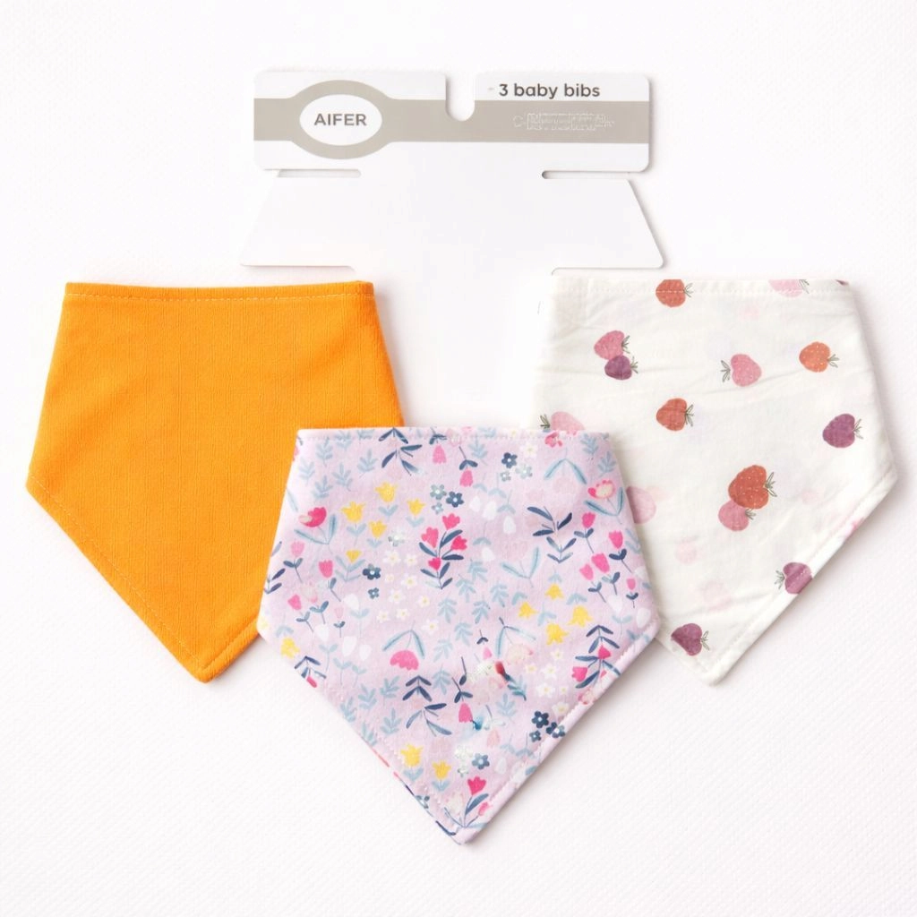 AIFEIER Premium Baby Bandana Bibs – Set of 3