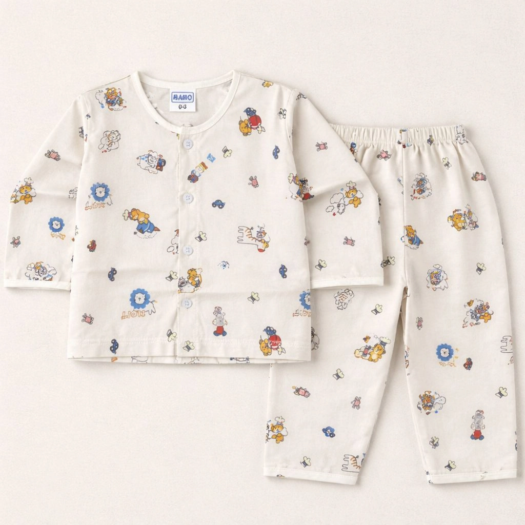 MAMO Branded 100% Cotton pajama suit(skin)