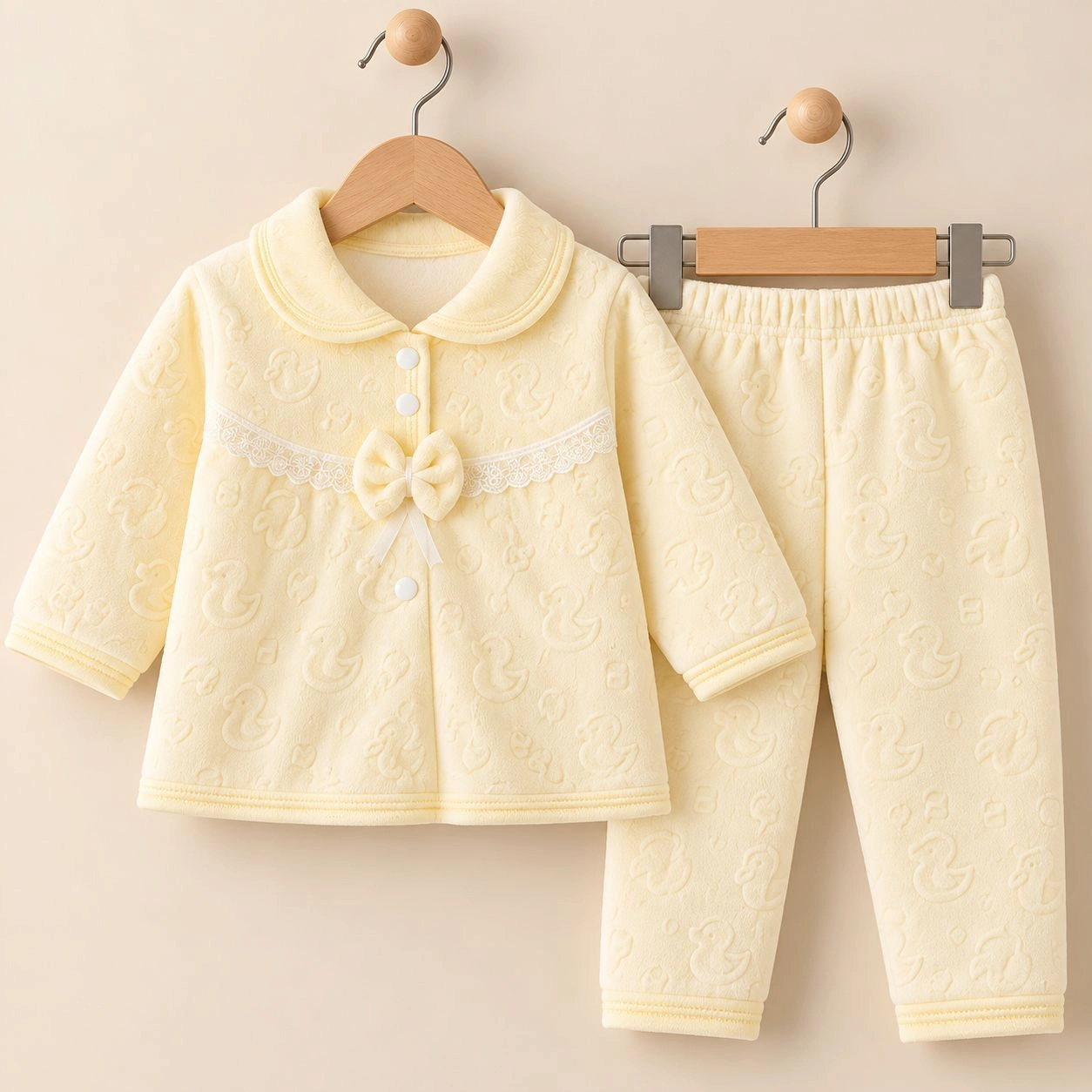 Imported velvet 2 pc baby suits