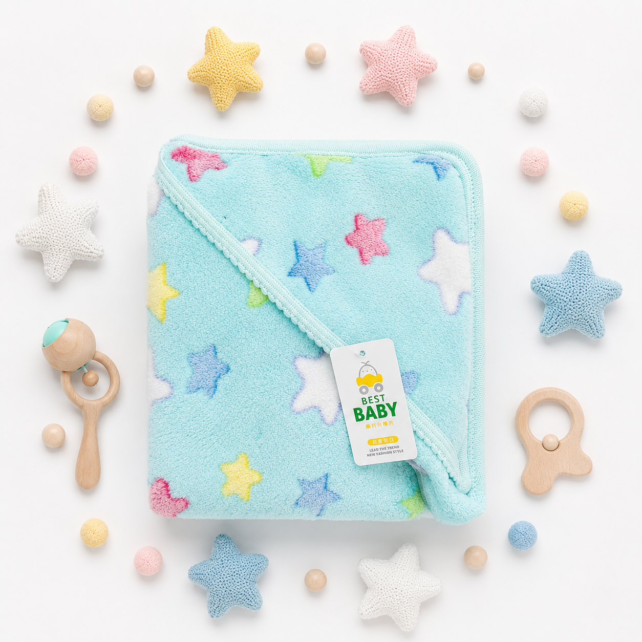Baby Hooded Fleece Wrapping Sheets