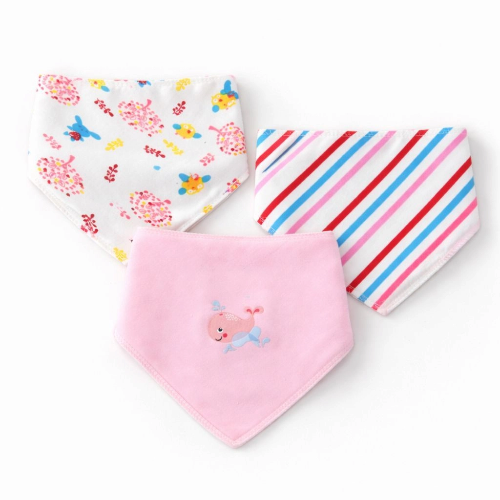 AIFEIER Premium Baby Bandana Bibs – Set of 3