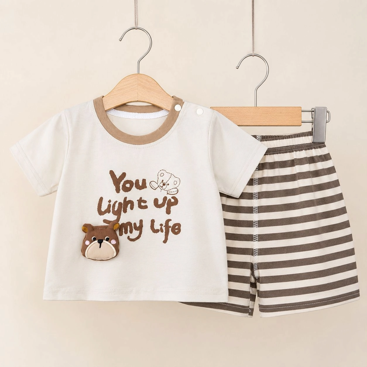 Imported Baby Niker Suit – Premium Cotton T-Shirt & Shorts Set (3M–12M)
