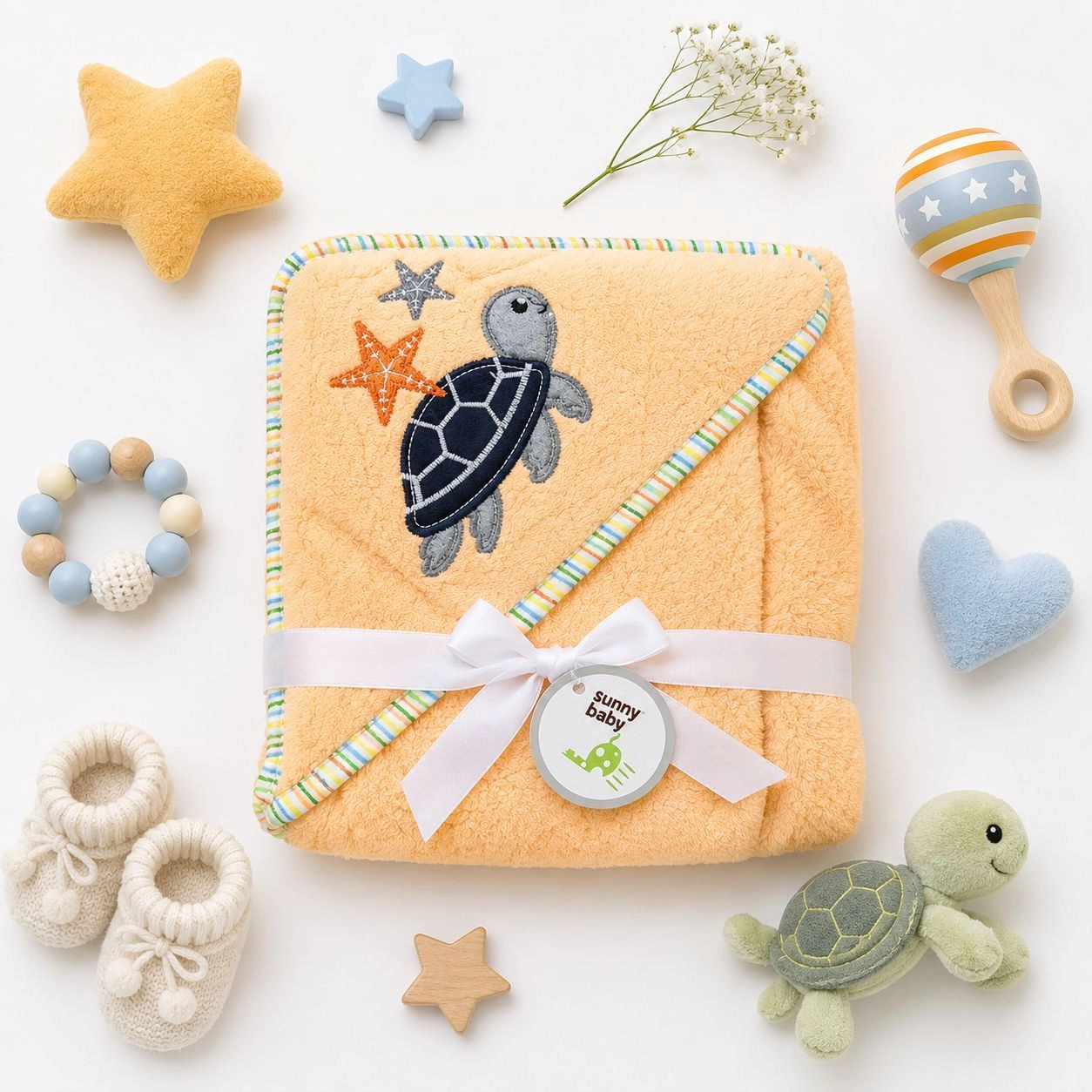 Baby Hooded Fleece Wrapping Sheets