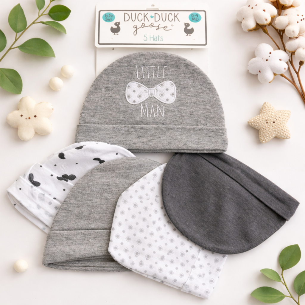 Hudson Baby Summer Caps – Pack of 5 | Unisex Collection
