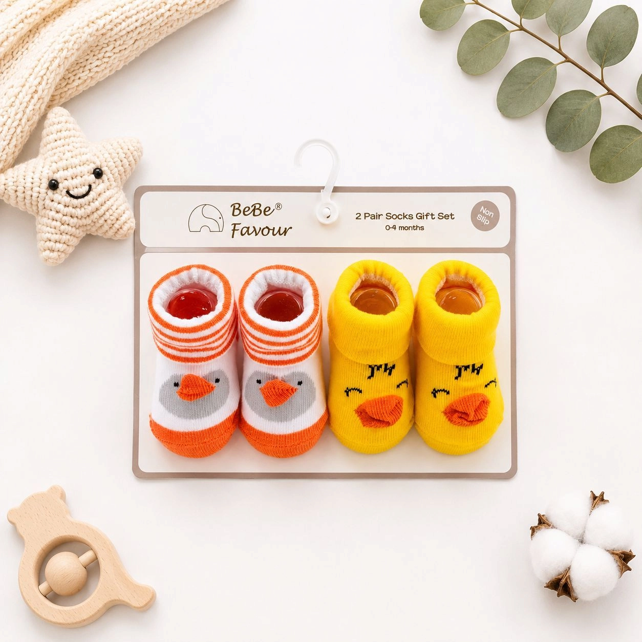 AIFEIER Branded Pack of 2 Socks Botties