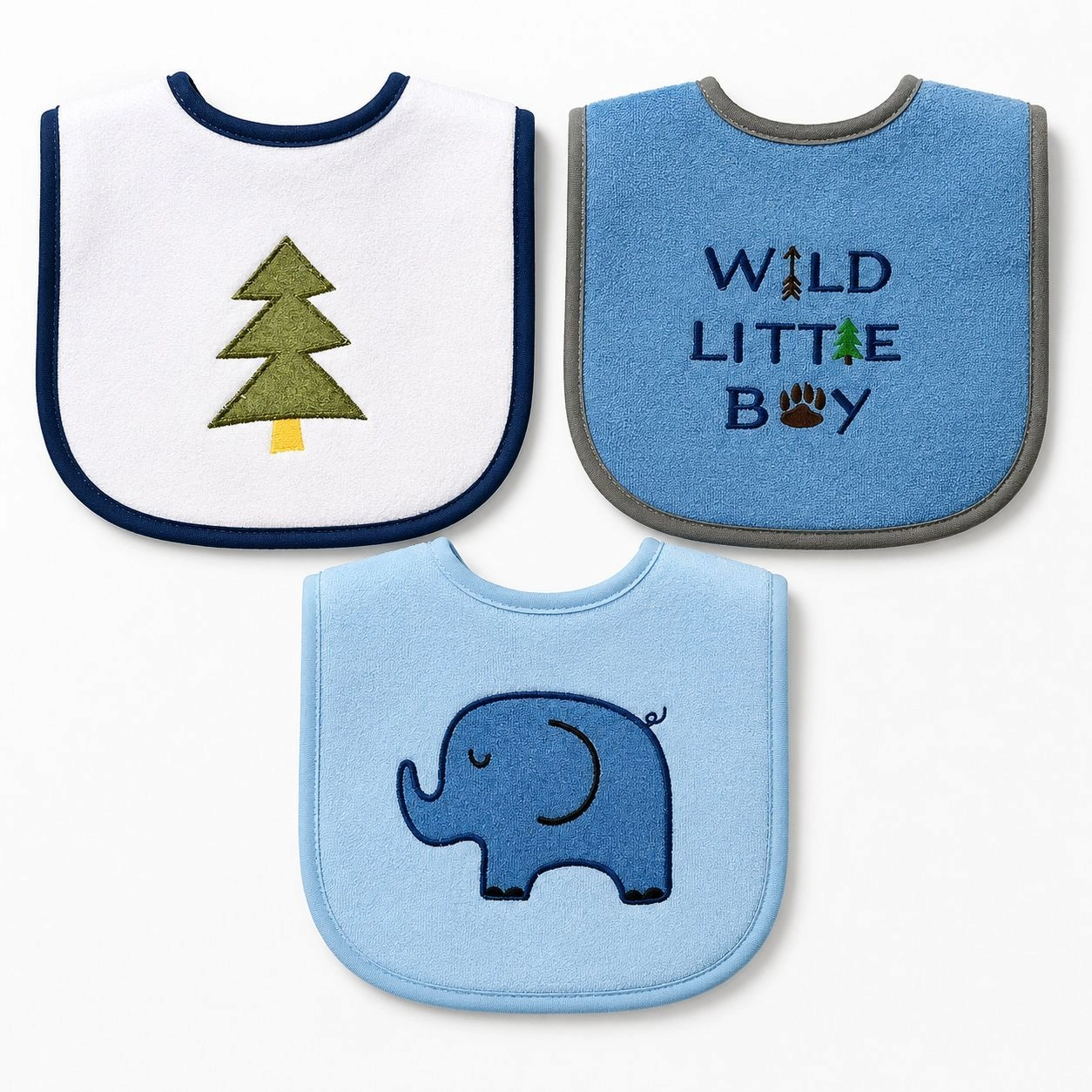 Set of 3 Baby Bibs Collection