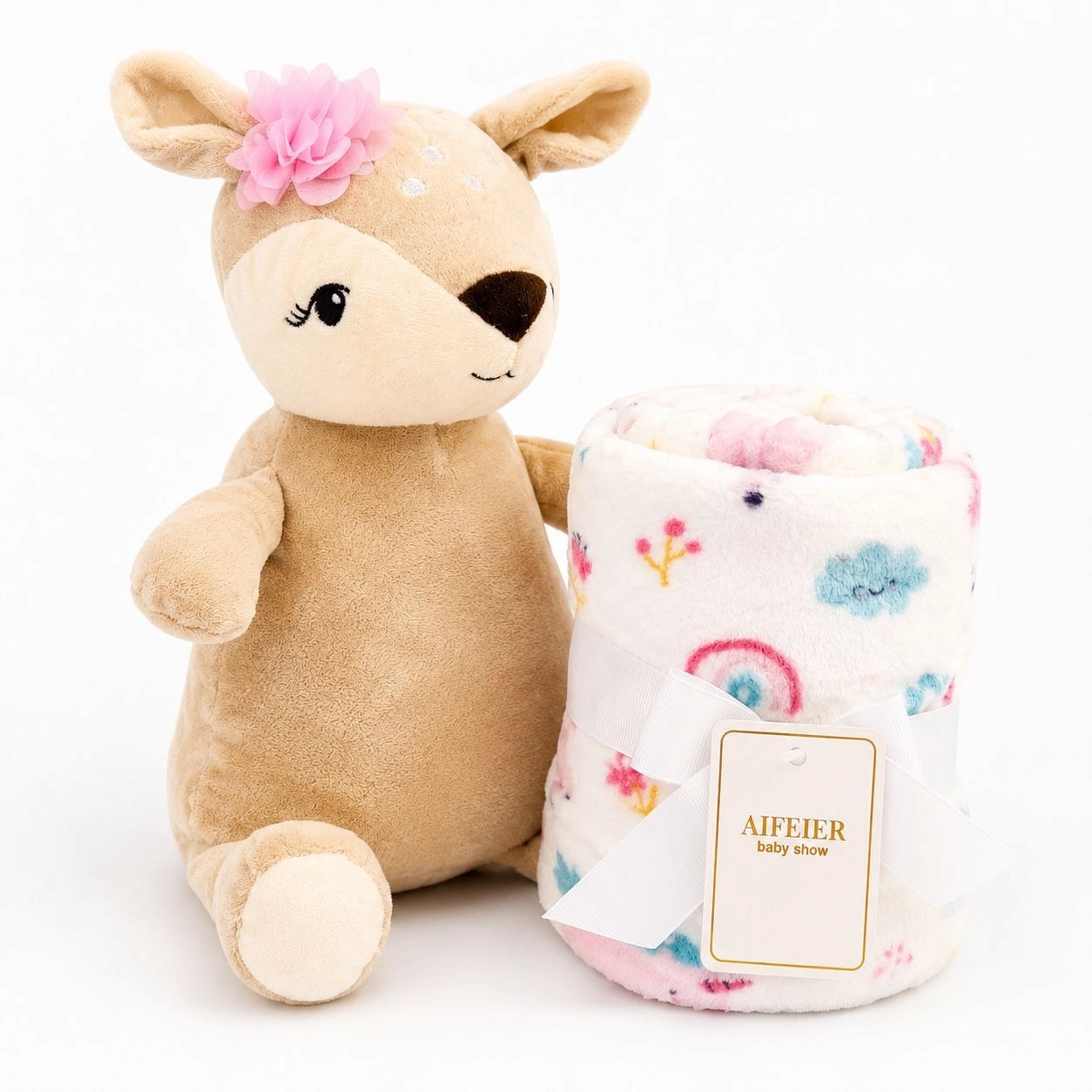 🧸 Hudson Baby Blanket with Stuff Toy(SR)