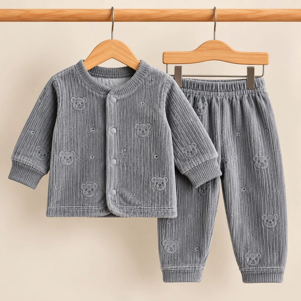 Winter Velvet 2 pc baby suits(0-3 months)
