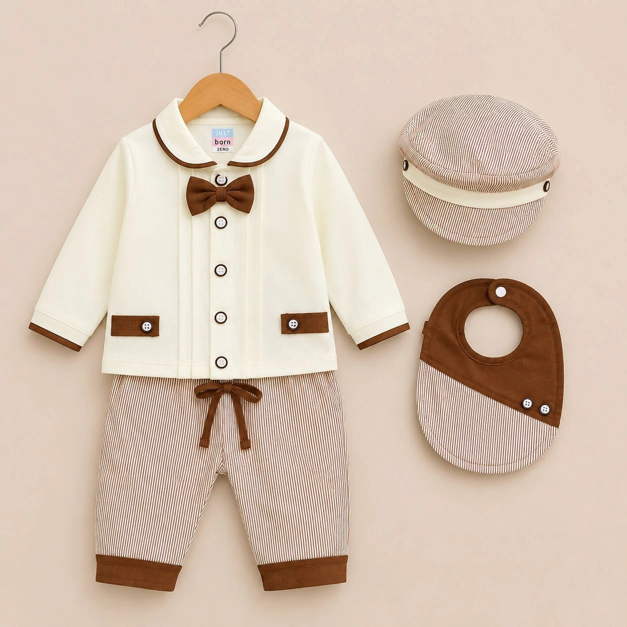 ✨ Just Born 4-Piece Baby Dress Set(0-3 month)✨