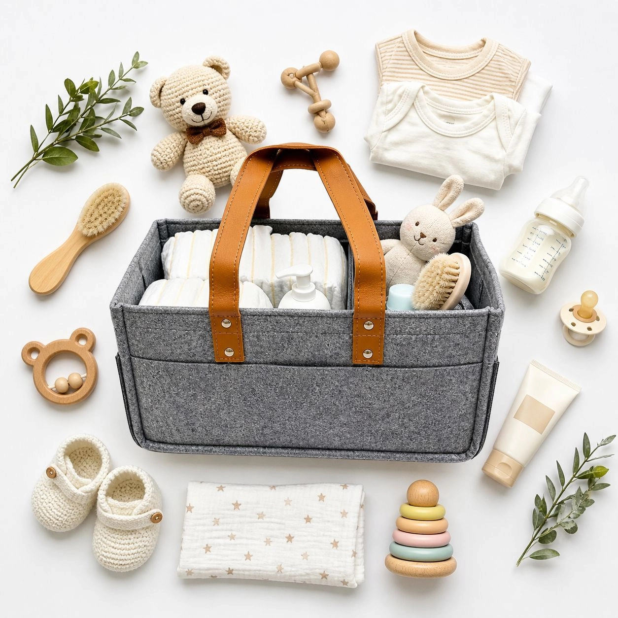 Baby Diaper Caddy Organizer(Original Imported)