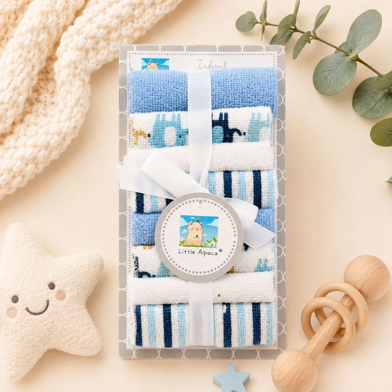 8-Piece Baby Face Towel & Washcloth Set