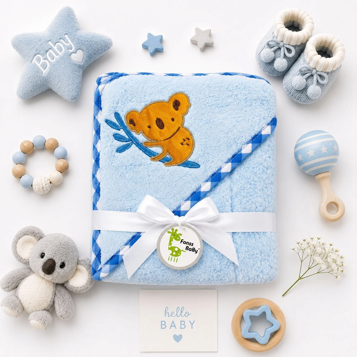 Baby Hooded Fleece Wrapping Sheets