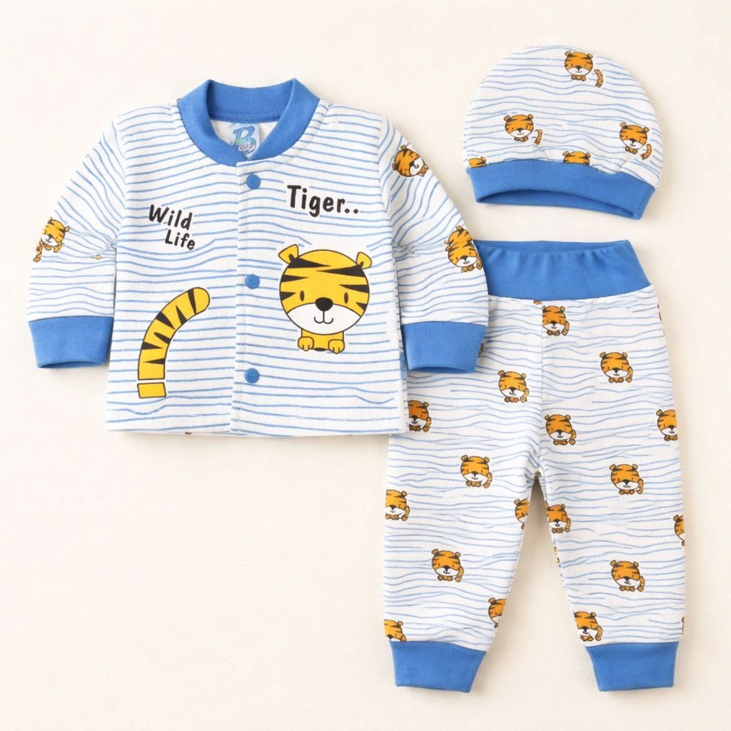 Baby Pajama Suit with Cap(0-3 months)