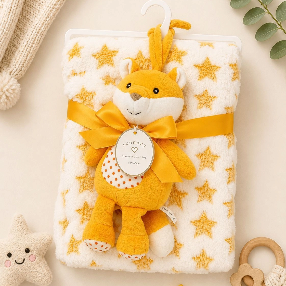 Sunnozy  blanket with Stuff Toy(YD)