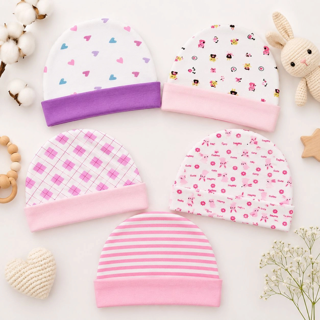 Baby Caps Set of 5